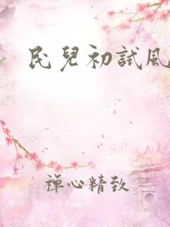 民儿初试风雨录