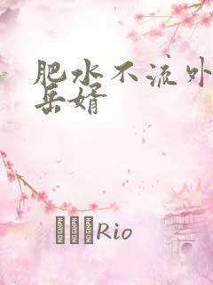 肥水不流外人田岳婿