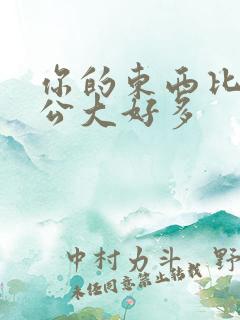 你的东西比我老公大好多