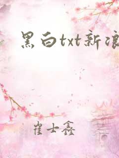 黑白txt新浪