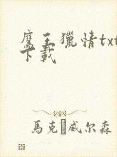 鹰王猎情txt下载