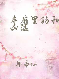 寺庙里的和尚很凶猛