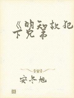 《明知故犯》年下兄弟