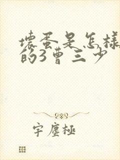 坏蛋是怎样炼成的3曹三少