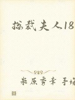 总裁夫人18岁