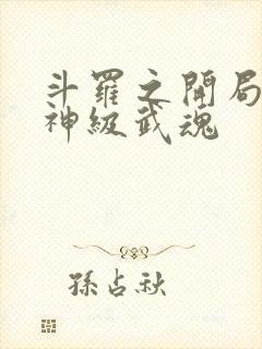 斗罗之开局签到神级武魂