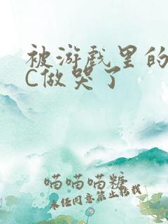 被游戏里的NPC做哭了