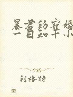 暴君的宠婚日常一日知千小说免费