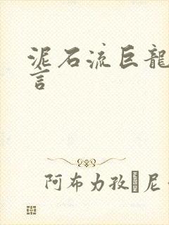 泥石流巨龙系谣言