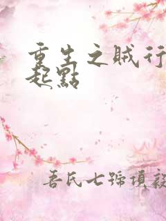 重生之贼行天下起点