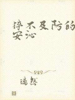 猝不及防的离婚安沁