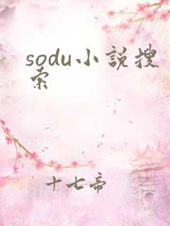 sodu小说搜索