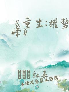 《重生:权势巅峰》