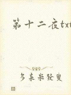 第十二夜txt