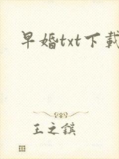早婚txt下载