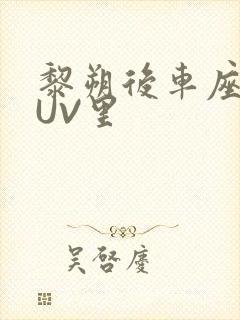 黎朔后车座上SUV里