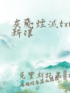 灰飞烟灭txt新浪