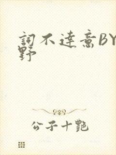 词不达意BY咩野