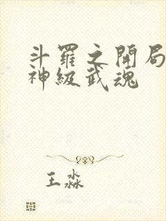 斗罗之开局签到神级武魂