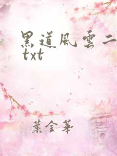 黑道风云二十年 txt