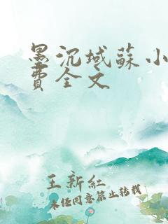 墨沉域苏小柠免费全文