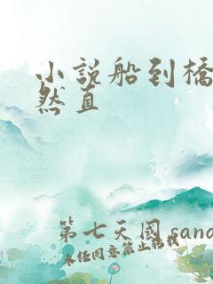 小说船到桥头自然直