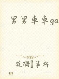 男男车车gay