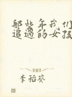 那些年我们一起追过的女孩小说