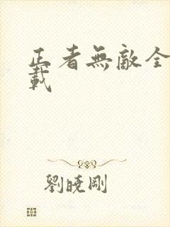 正者无敌全集下载