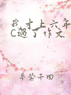 我才上六年级就C过了作文
