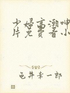 少妇高潮呻吟A片免费看小说