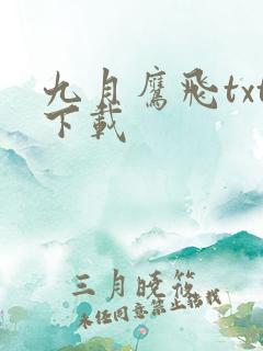 九月鹰飞txt下载