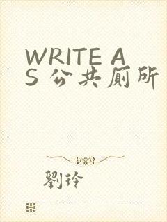 WRITE AS 公共厕所
