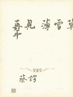 再见 薄雪草少年