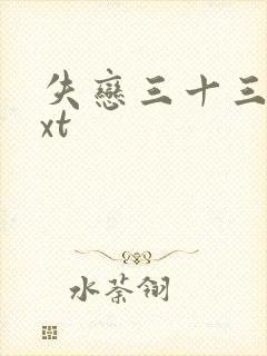 失恋三十三天txt