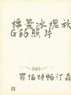 棉签冰块放入PG的照片