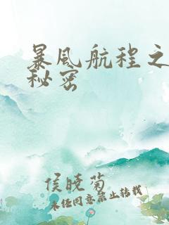 暴风航程之南海秘密