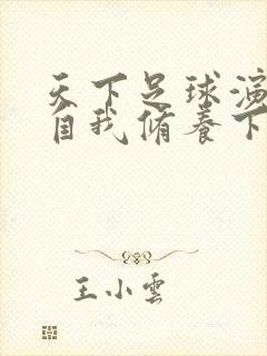 天下足球演员的自我修养下