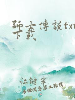 师士传说txt下载