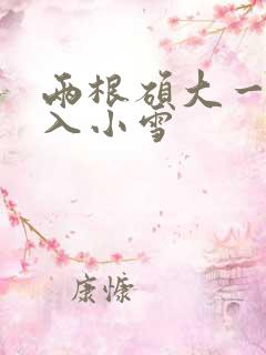 两根硕大一起挤入小雪