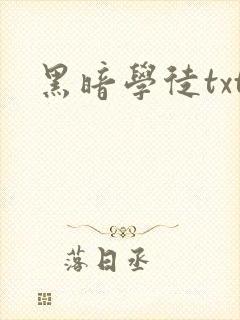黑暗学徒txt