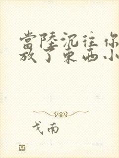 当陆沉往你里面放了东西小玩具