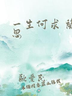 一生何求 兰思思