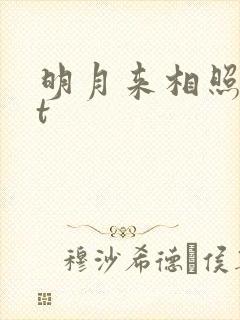 明月来相照txt