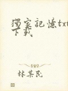 独家记忆txt下载