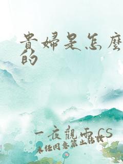 贵妇是怎么炼成的