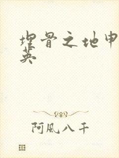 埋骨之地申屠奎英