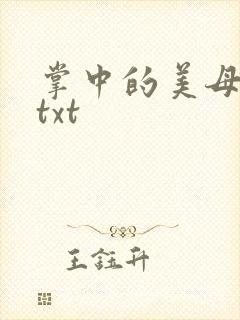 掌中的美母版主txt
