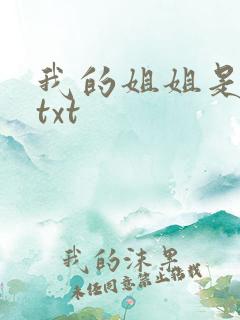 我的姐姐是美女txt
