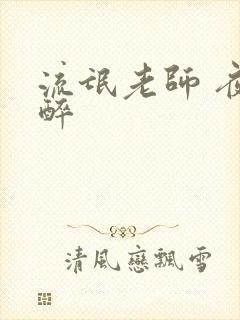 流氓老师 夜独醉